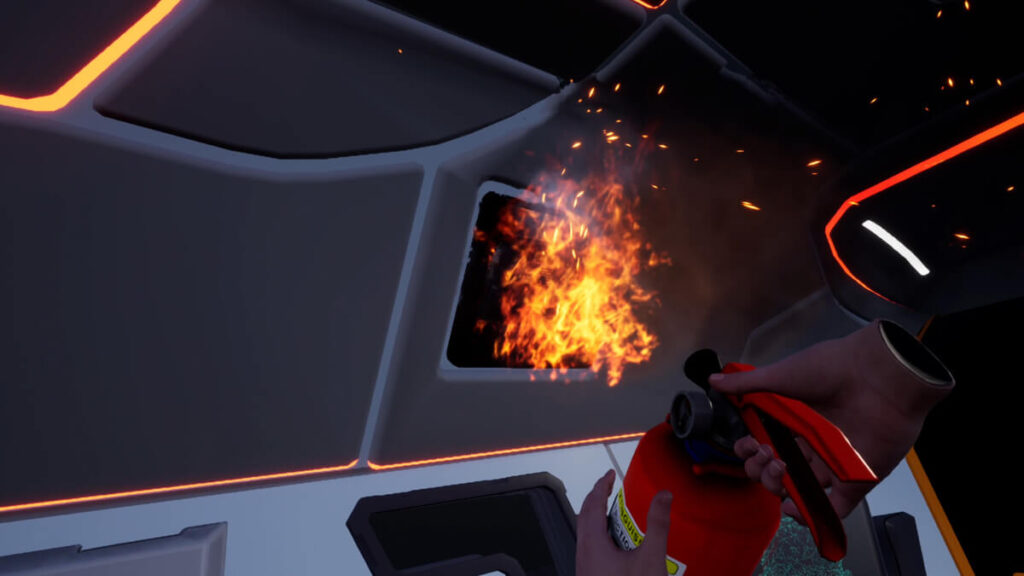 Fire extinguisher in vr maruvr Fire extinguisher in vr maruvr